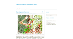 Desktop Screenshot of cabelocrespoecabelobom.com.br